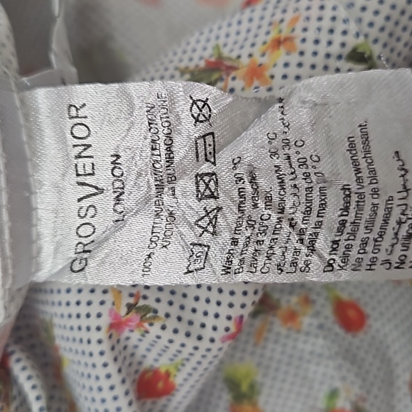 Grosvenor London Tropical Print Buttondown Shirt 3XL - Picture 7 of 9